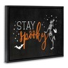 Stupell Industries Stay Spooky Skeleton Black Framed Floater Canvas Wall Art - 3 of 4