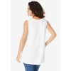 Roaman's Women's Plus Size Graphic Travel Tank - 3 of 4