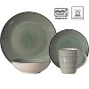 Dinewares Spin Wash Dinnerware Dish Set Mugs, Salad, Dinner Plates, Bowls, High Quality Dishes Highly Chip Crack Resistant, Dishwasher, Microwave Safe - 3 of 4