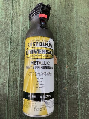 Rust-Oleum 248636 Stops Rust Metallic Spray Paint, 11 oz, Oil Rubbed Bronze