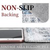 Vintage Rug Soft Oriental Floral Printed Carpet Washable Rug Living Room Bedroom Rug - 4 of 4