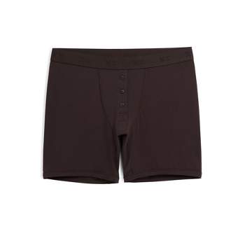 TomboyX 6" Fly Boxer Briefs Underwear, Modal Stretch Comfortable Boy Shorts