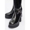 Rock - Black Buckle Zip Block Heel Boot (Women) | Prologue Shoes - 3 of 3