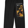 Naruto Shippuden Sasuke Flames Men's Black QT Sleep Pajama Pants - image 2 of 4