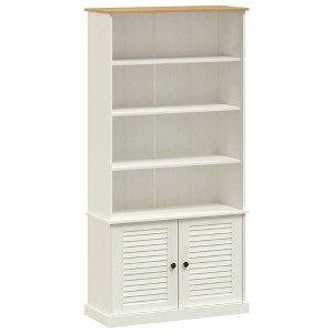 vidaXL Bookcase Storage 3 Shelf Bookcase for Living Room VIGO Solid Wood Pine - 1 of 4