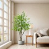 green- Artificial Green Maple Tree, 4.92FT Tall Fake Maple Tree In Pot, Realistic Japanese Maple Artificial Tree,Maple Tree With Lifelike Leaves And - 2 of 4