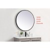 Elegant Lighting Pier 32 inch LED mirror with adjustable color temperature 3000K/4200K/6400K in black - 3 of 4