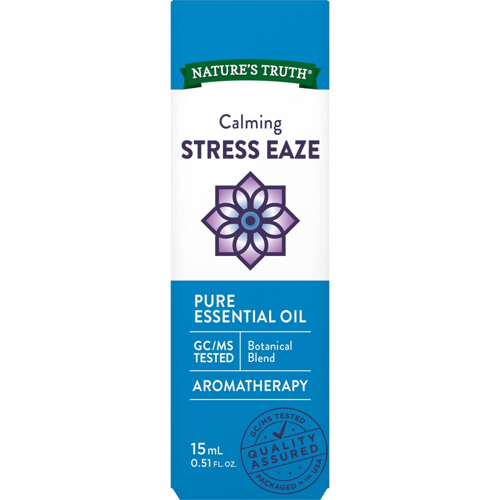 Stress Relief Essential Oil | 15 mL | Stress Eaze Calming Aromatherapy | by Nature s Truth