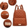 MKF Collection Dimitria Quilted and Smooth Women’s Backpack by Mia K - 4 of 4