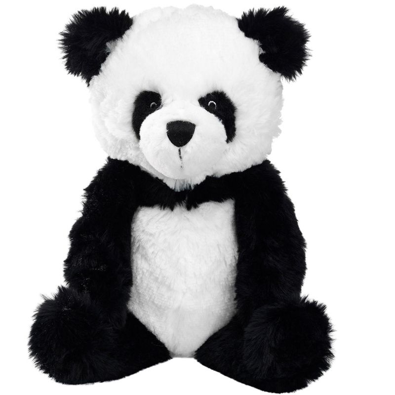 Lambs & Ivy Wild Life Black/White Plush Panda Bear Stuffed Animal Toy - Lucky, 1 of 7