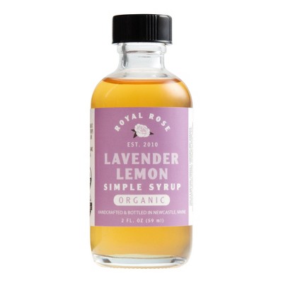 Mini Royal Rose Lavender Lemon Simple Syrup 2 oz. 2 ea