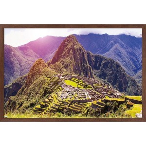 Trends International Wonders of the World - Machu Picchu Framed Wall Poster Prints - 1 of 4