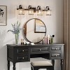 Whizmax Bathroom Vanity Light Fixtures Modern Crystal Vanity Light Fixtures, Light Modern Crystal Wall Lighting with Square Shade, Black - 2 of 4