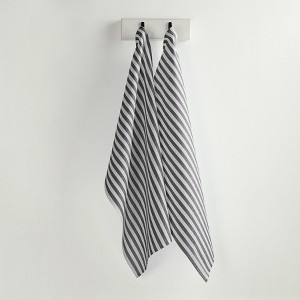 Solino Home Linen Stripe Kitchen Towels, Set of 2 | Amalfi - 1 of 4