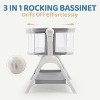 MYKKO 5-in-1 Pack and Play, Baby Bassinet Bedside Sleeper with Diaper Changer, Storage Bag & Music Box, Portable Baby Crib with Carry Bag - 4 of 4