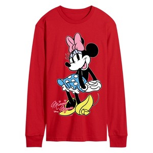 Men's - Disney - Minnie Mouse Pose- Men's Long Sleeve Graphic T-Shirt Long Sleeve Graphic T-Shirt - 1 of 2