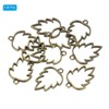 Unique Bargains Alloy Necklace Resin Casting Maple Leaf Shaped Pendant Frames 1.4" 20 Pcs - 3 of 4