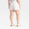 Women's Mid-Rise 90's Baggy Studded Jean Shorts - Universal Thread™ White - 2 of 4