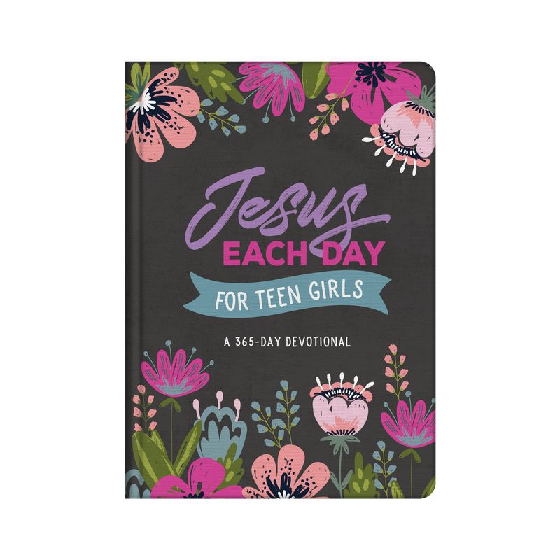Jesus Each Day for Teen Girls - by  Compiled by Barbour Staff (Hardcover), 1 of 2