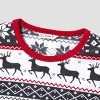 PATPAT Christmas Family Matching Long-sleeve Allover Deer Snowflake Print Red Thickened Sets, Bluered For Family - 3 of 4
