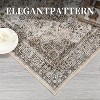 Vintage Floral Distressed Washable Rug - Soft, Stain-Resistant Low Pile Carpet with Non-Slip Backing for Bedroom, Living Room & Office - 4 of 4