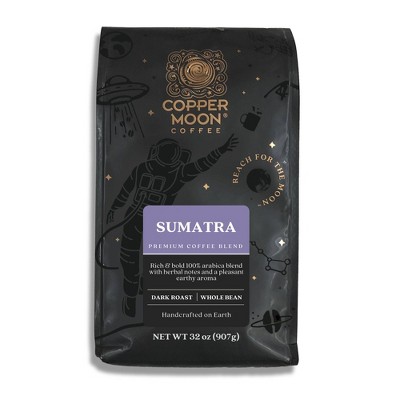 Copper Moon Sumatra Blend Dark Roast Whole Bean Coffee - 2lb