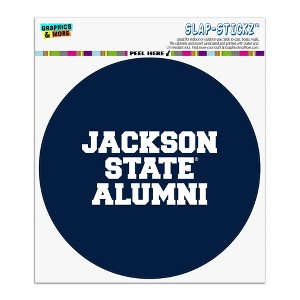 Jackson State University Alumni Automotive Car Window Locker Circle Bumper Sticker - 1 of 4