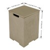 Elementi 15.9" Outdoor Propane Tank Cover Concrete Hideaway Table for 20 lb Propane Tank - 2 of 4