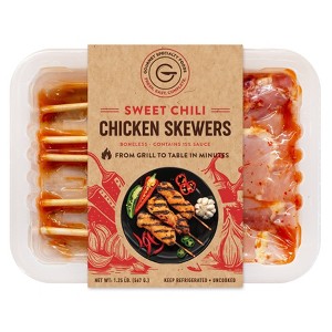 Gourmet Specialty Foods Sweet Chili Chicken Thigh Skewers - 1.25lbs - 1 of 4
