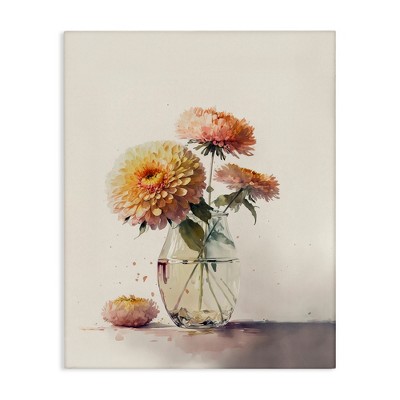 Stupell Industries Blooming Dahlias Painting, 24" x 30"
