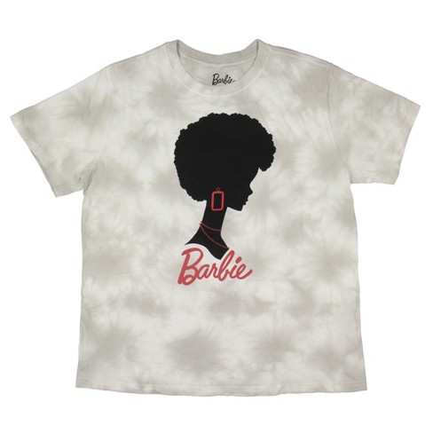 Seven Times Six Barbie Women's Afro Side Profile Silhouette Black History T-Shirt Adult Beige - image 1 of 4