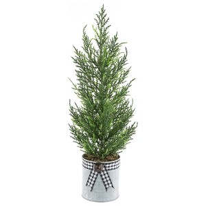 Northlight 1.5 FT Artifical Cypress Christmas Tree, Unlit - 1 of 4