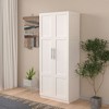 NicBex Armoire Wardrobe Closet Storage Cabinet with Double Doors & Shelves for Bedroom - 4 of 4