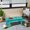 WestinTrends Elevated Pet Feeder for Cats and Dogs Puppy, Removable stainless steel eating Bowl, All Weather Resistant - 2 of 4