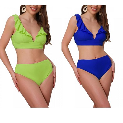 royal blue, grass green