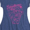 Girls' - Monster High - Draculara Pink Fit & Flair Cap Sleeve Dress - 2 of 3