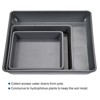 Unique Bargains Indoor Outdoor Plastic Square Flower Drip Tray Plant Pot Saucer 6-in-1 Set - 4 of 4