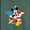Women's - Disney - Americana Lightweight French Terry Wide Neck Long Sleeve Shirt - 2 of 4