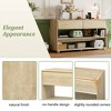 Racxily Natural Wood Wash Vintage Console Table - Entryway Table with Drawers/Shelves,Storage Console Table for Entryway/Hallway, Elegant Style - 3 of 4