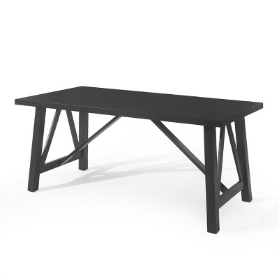NicBex 71Inch Farmhouse Rectangle Dining Table with MDF Tabletop and Wood Legs for 6 to 8