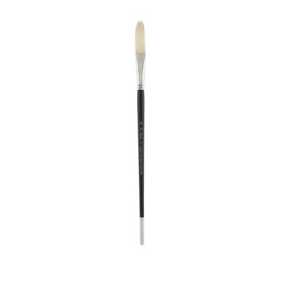 Creative Mark Pro Stroke Premium White Chungking Hog Bristle Artist Paint Brush - Long Filbert - Natural Bristle Brush w/ Great Control Suitable for