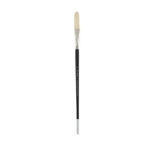 Creative Mark Pro Stroke Premium White Chungking Hog Bristle Artist Paint Brush - Long Filbert - Natural Bristle Brush w/ Great Control Suitable for - 1 of 4