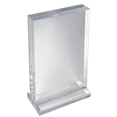 Clear Acrylic Freestanding Tabletop Photo Frame, 8.5" x 11"