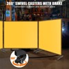 Welding Screen with Frame, 6 x 6ft /6 x 8ft Translucent Shield 3 Panel Welding Curtain Screens, Adjustable Size, Moveable & Professional for Workshop - 4 of 4