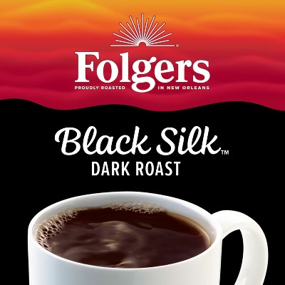 Folgers Black Silk Dark Roast Instant Coffee - 8oz