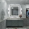 Apmir Super Bright Front & Back LED Lighted Anti-Fog Aluminum Alloy Framed Tempered Glass Bathroom/Vanity Mirror with ETL & 3-Year Warranty - 2 of 4