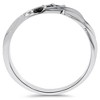 Pompeii3 1/10ct Black Diamond Mens Ring 14K White Gold - image 3 of 4