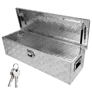 NicBex 39 Inch Truck Bed Toolbox Aluminum Large Truck Tool Box with Side Handles for Garage, Silver - 1 of 4