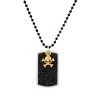 Men's Crucible Stainless Steel Black Crystal Dog Tag Pendant - image 3 of 4