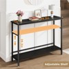 39.3" Console Table with Adjustable Shelf, 2-Tier Narrow Entryway Table , Sofa Table, Console Tables for Entryway - 2 of 4